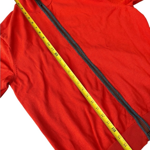 Michael Kors Men's Bold Red Full Zip Collared Bomber Jacket - Picture 8 of 8